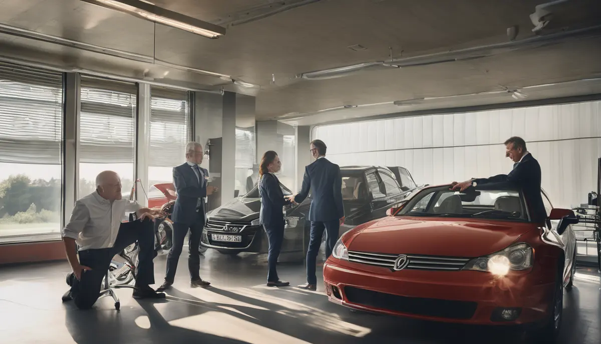 Auto-entrepreneur devant son ordinateur, triant ses contrats d'assurance professionnelle